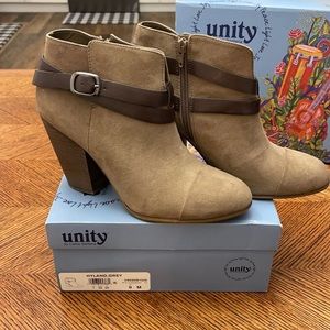 Grey / Taupe High Heel Booties